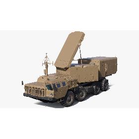 3D Desert Flap Lid B S300 Missile Guidance Radar Rigged model